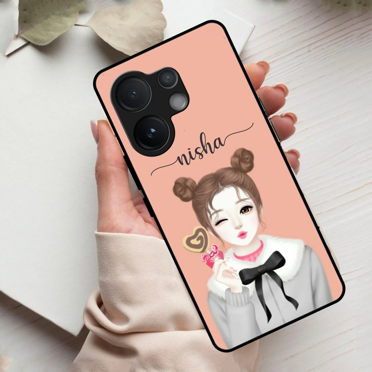 Candy Wink Customize Glass Case Cover For Vivo - ShopOnCliQ
