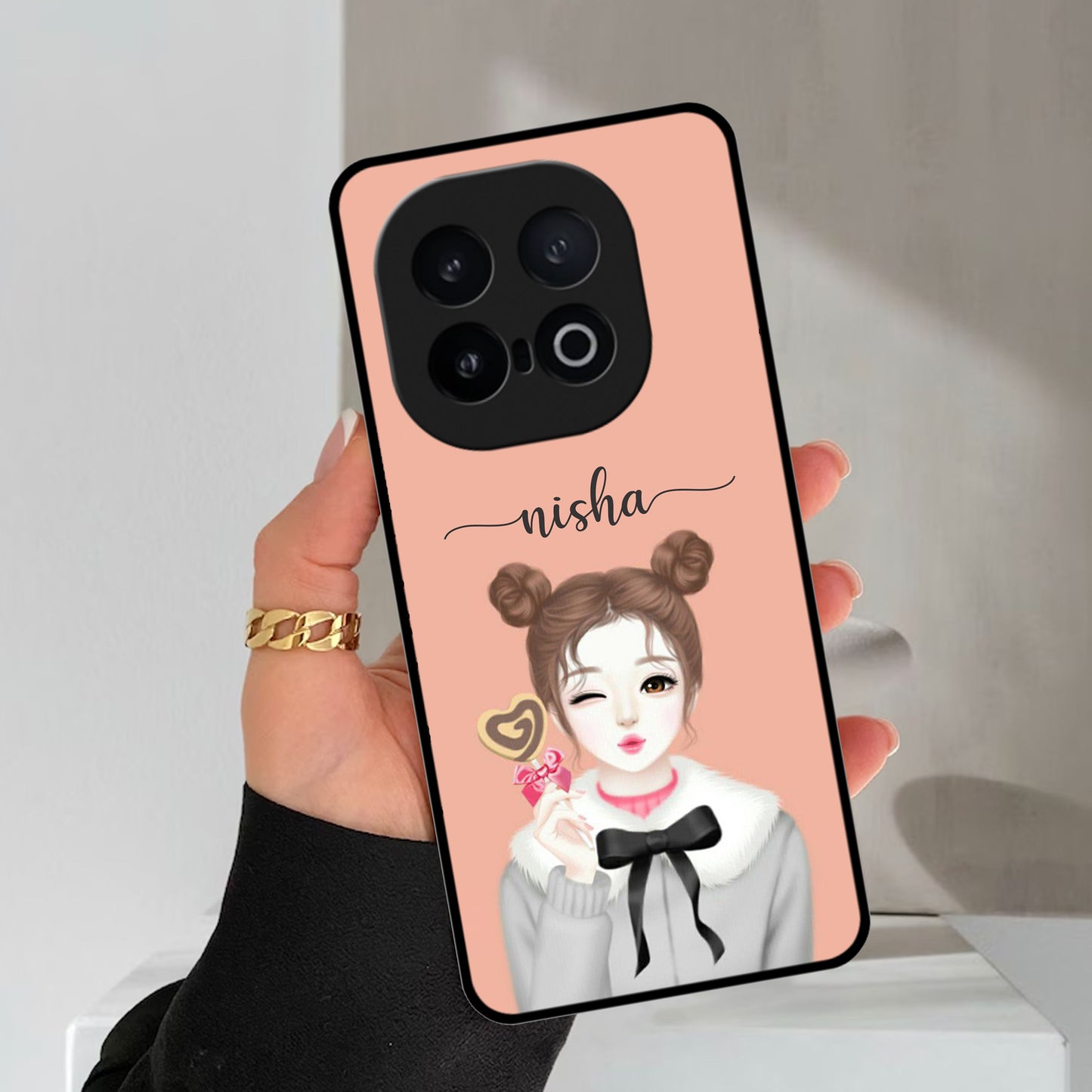 Candy Wink Glossy Metal Case Cover For iQOO