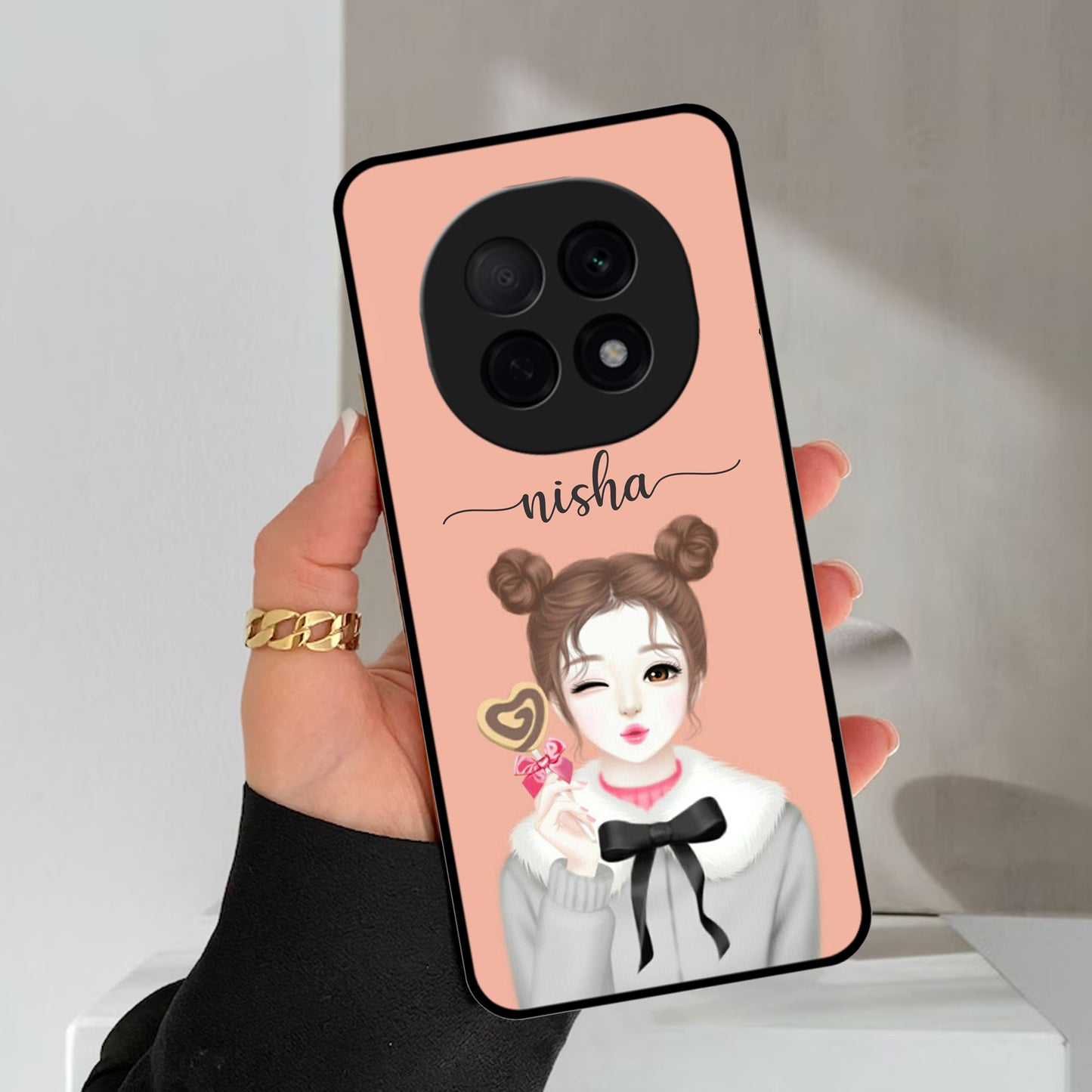 Candy Wink Glossy Metal Case Cover For Oppo