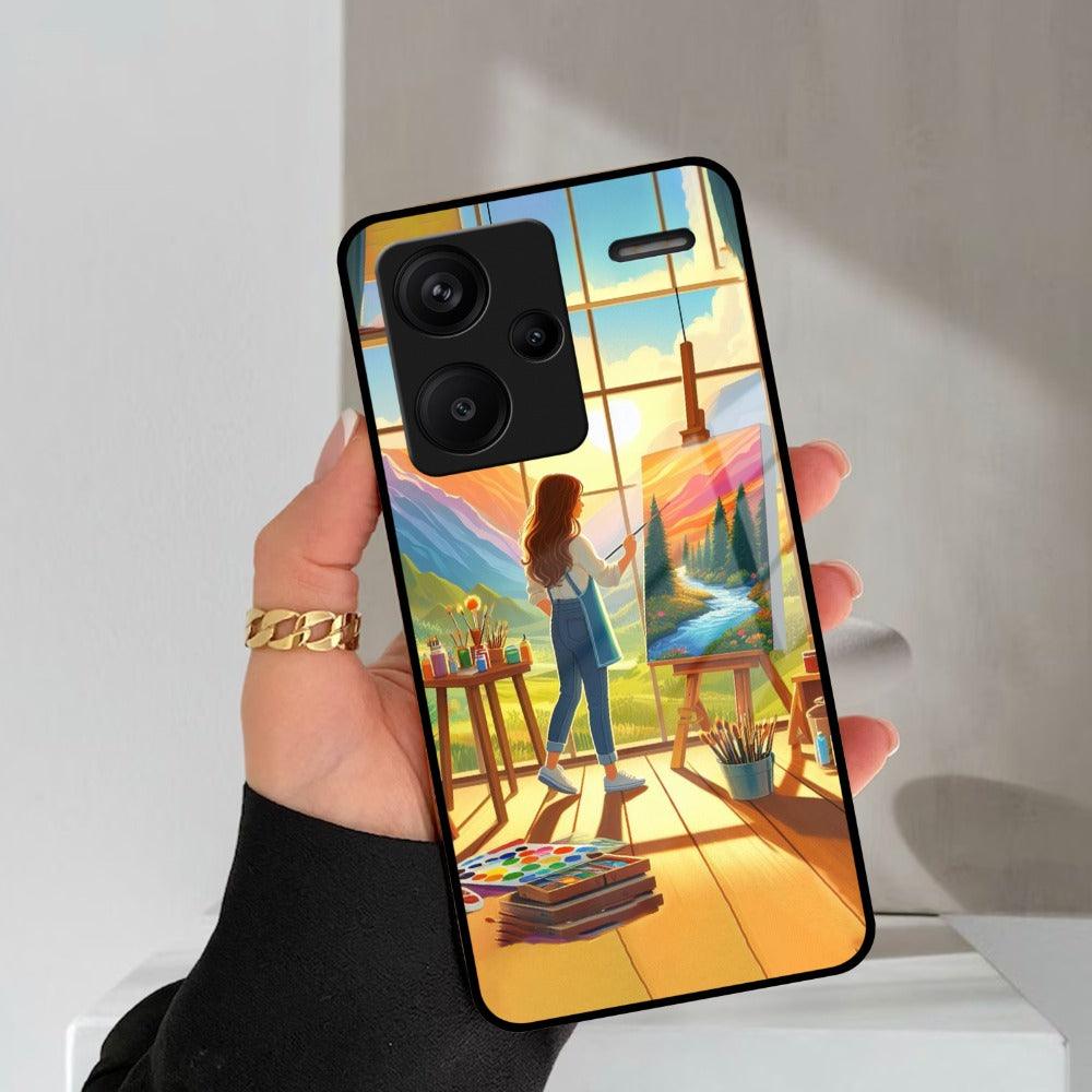 Canvas of Dreams Glass Case Cover For Redmi 12 4G - ShopOnCliQ