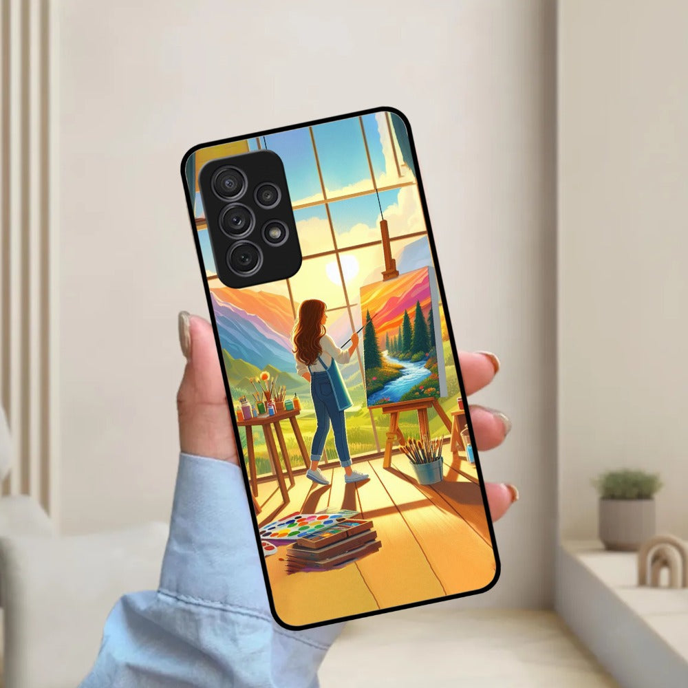 Canvas of Dreams Glossy Metal Case Cover For Samsung