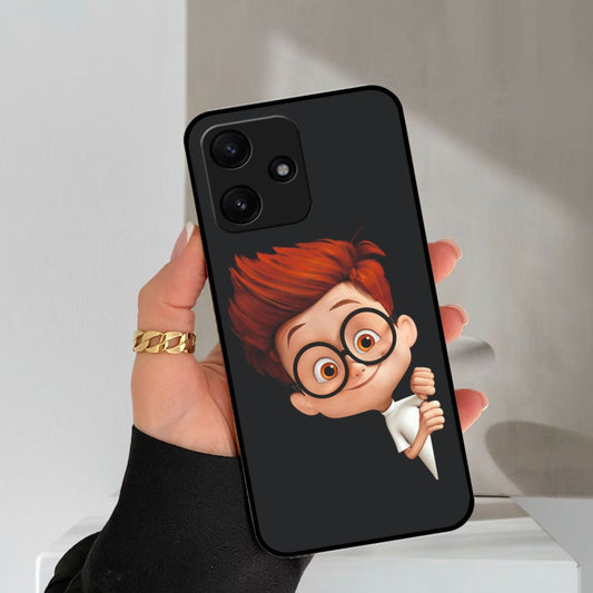 Cartoon Boy Glossy Metal Case Cover For Poco