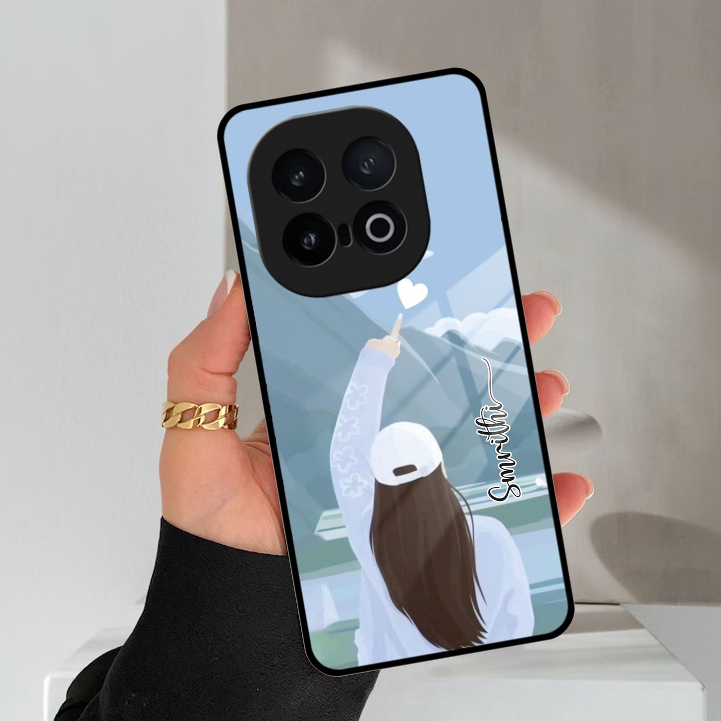 Chasing Dreams Customized Glass Case Cover For iQOO