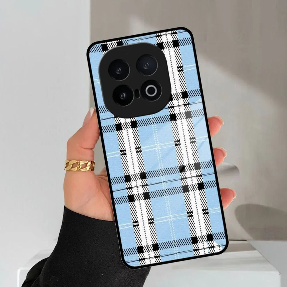 Check Glass Phone Case And Cover For iQOO - ShopOnCliQ
