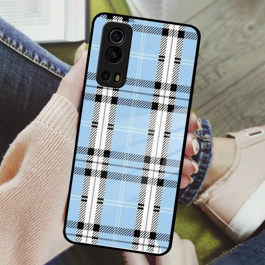 Check Glass Phone Case And Cover For Vivo