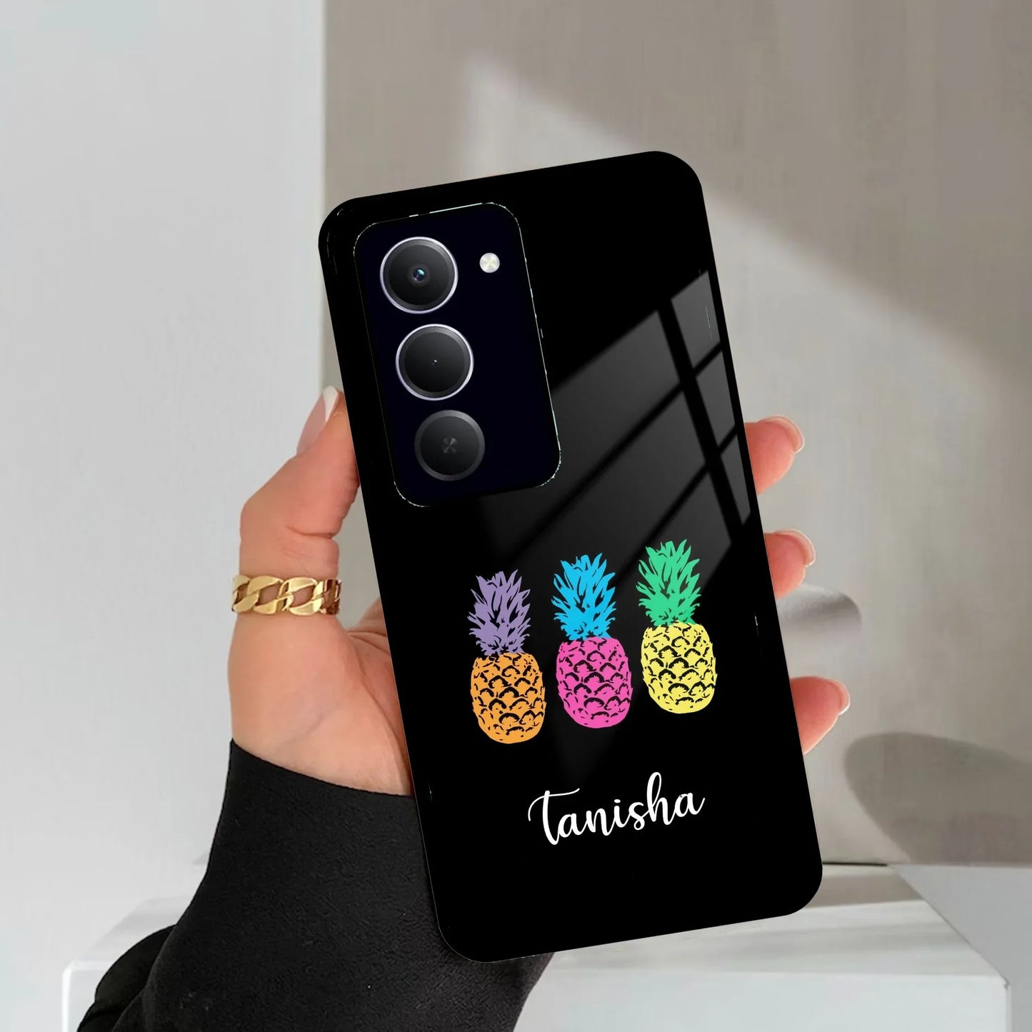 Colorful Pineapple Glass Case Cover For Redmi/Xiaomi - ShopOnCliQ