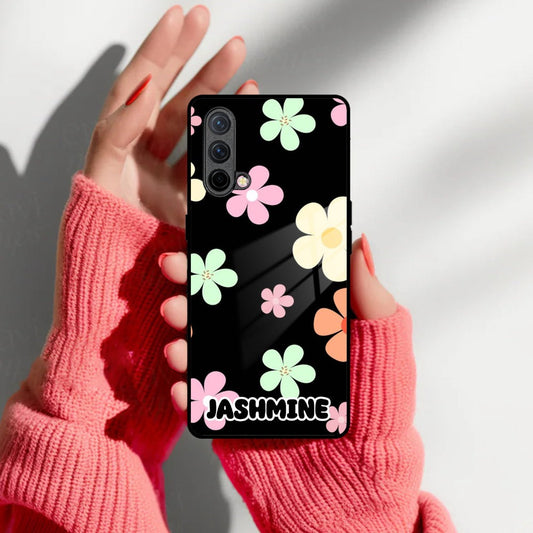 Colorfull Daisy Floral Glass Case Cover For OnePlus