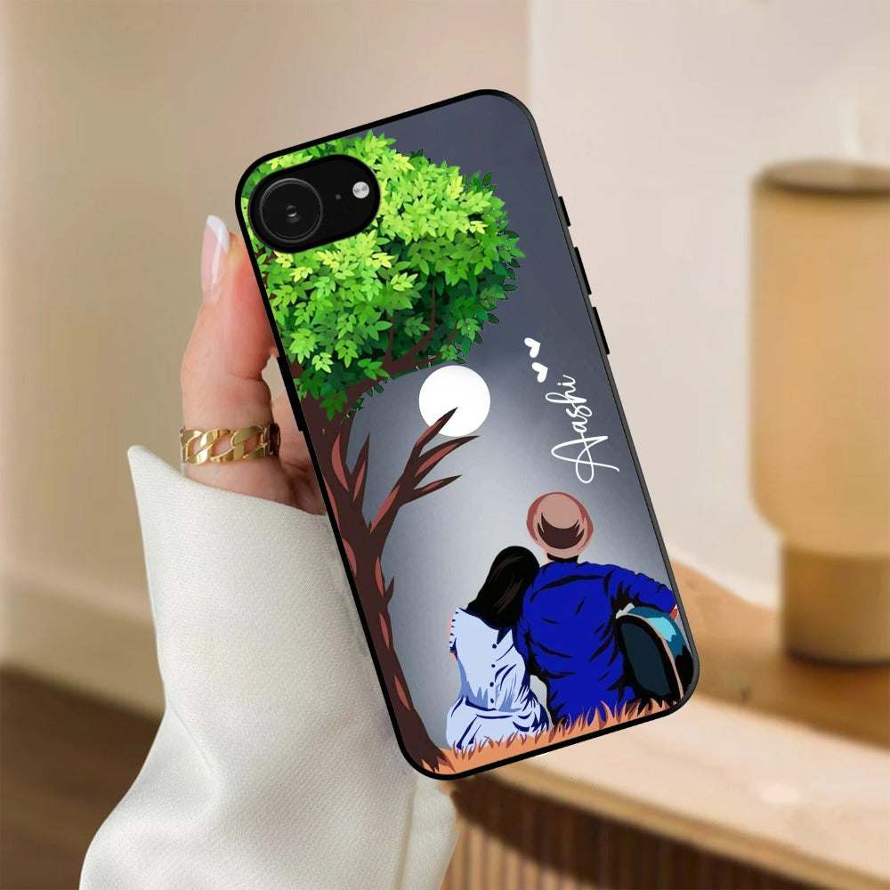 Couple Glossy Metal Case Cover For iPhone