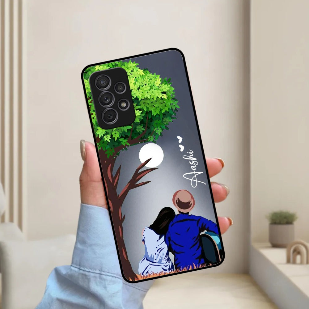 Couple Glossy Metal Case Cover For Samsung