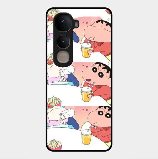 Crazy Cartoon Glass Case Cover For Vivo - ShopOnCliQ
