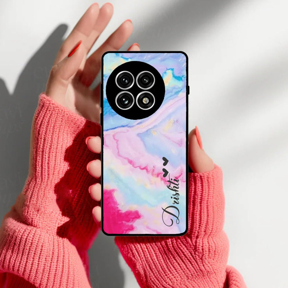 Customized Rainbow Glossy Metal Case Cover For OnePlus