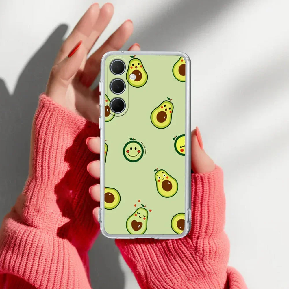 Cute Avocado Transparent Silicon Case For Samsung – ShopOnCliQ
