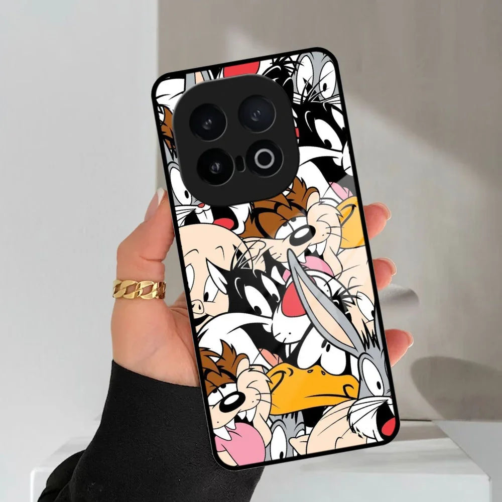 Cute Bugs Bunny Glass Case Cover For iQOO - ShopOnCliQ