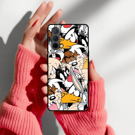 Cute Bugs Bunny Glass Case Cover For Oneplus
