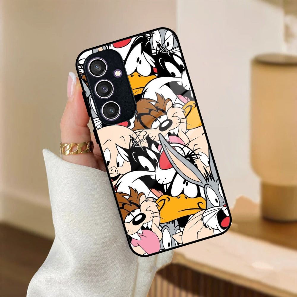 Cute Bugs Bunny Glass Case Cover For Samsung