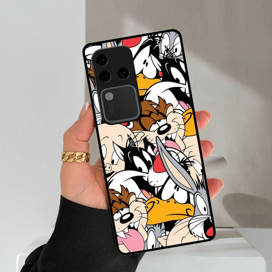 Cute Bugs Bunny Glossy Metal Case Cover For Vivo