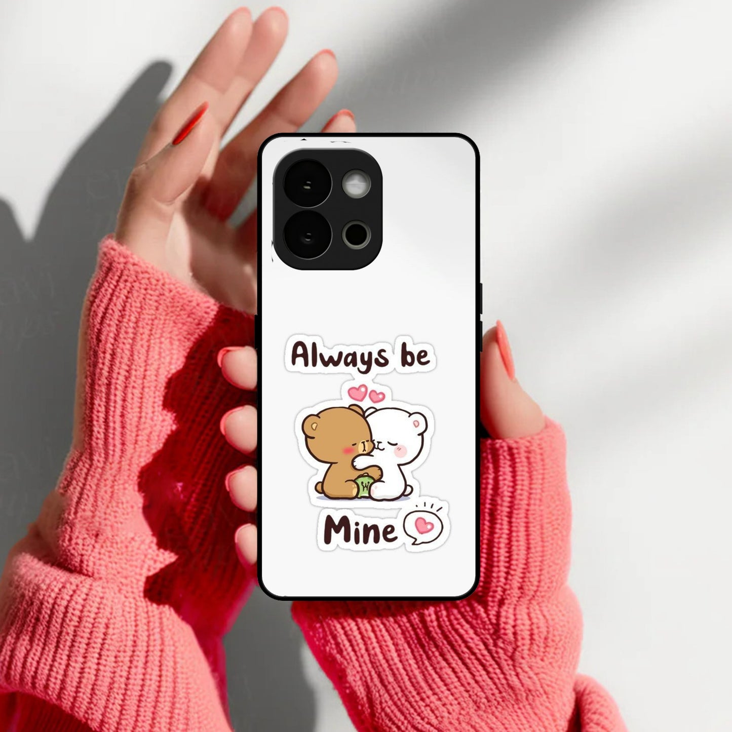 Cute Cuddle Bears Glass Case Cover For Oneplus