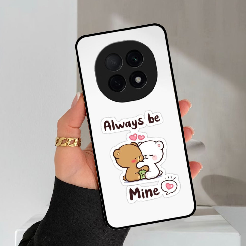 Cute Cuddle Bears Glossy Metal Case Cover For Oppo