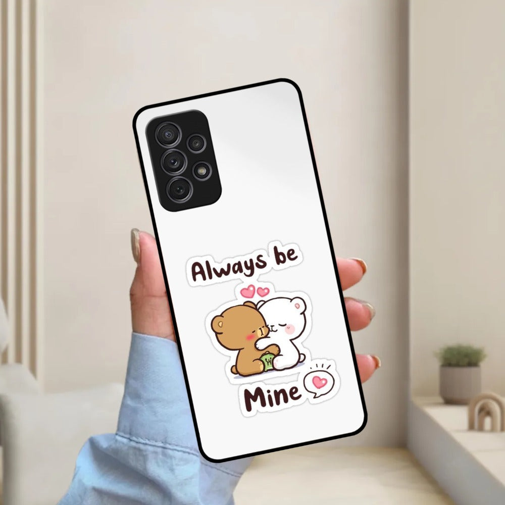 Cute Cuddle Bears Glossy Metal Case Cover For Samsung