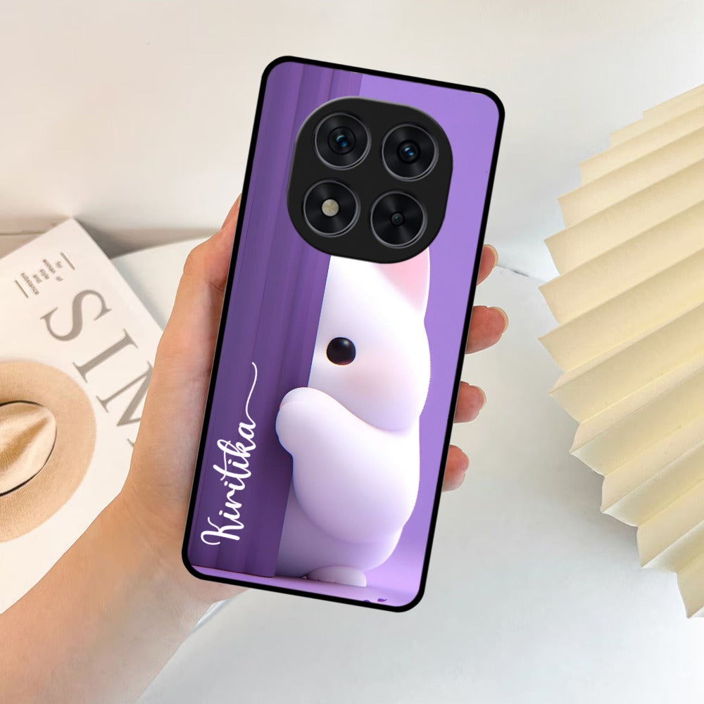 Retro Floral Glossy Metal Case Cover For Poco