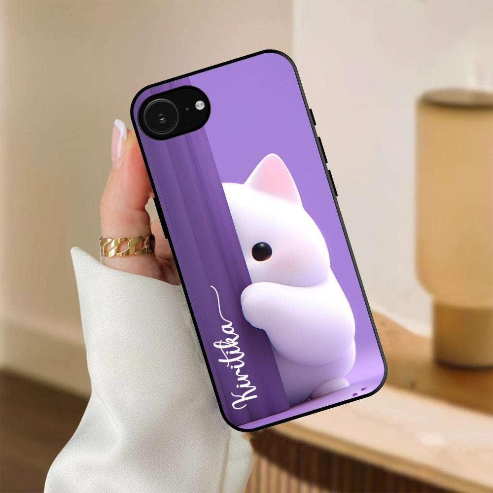Cute Kittens Glossy Metal Case Cover For iPhone