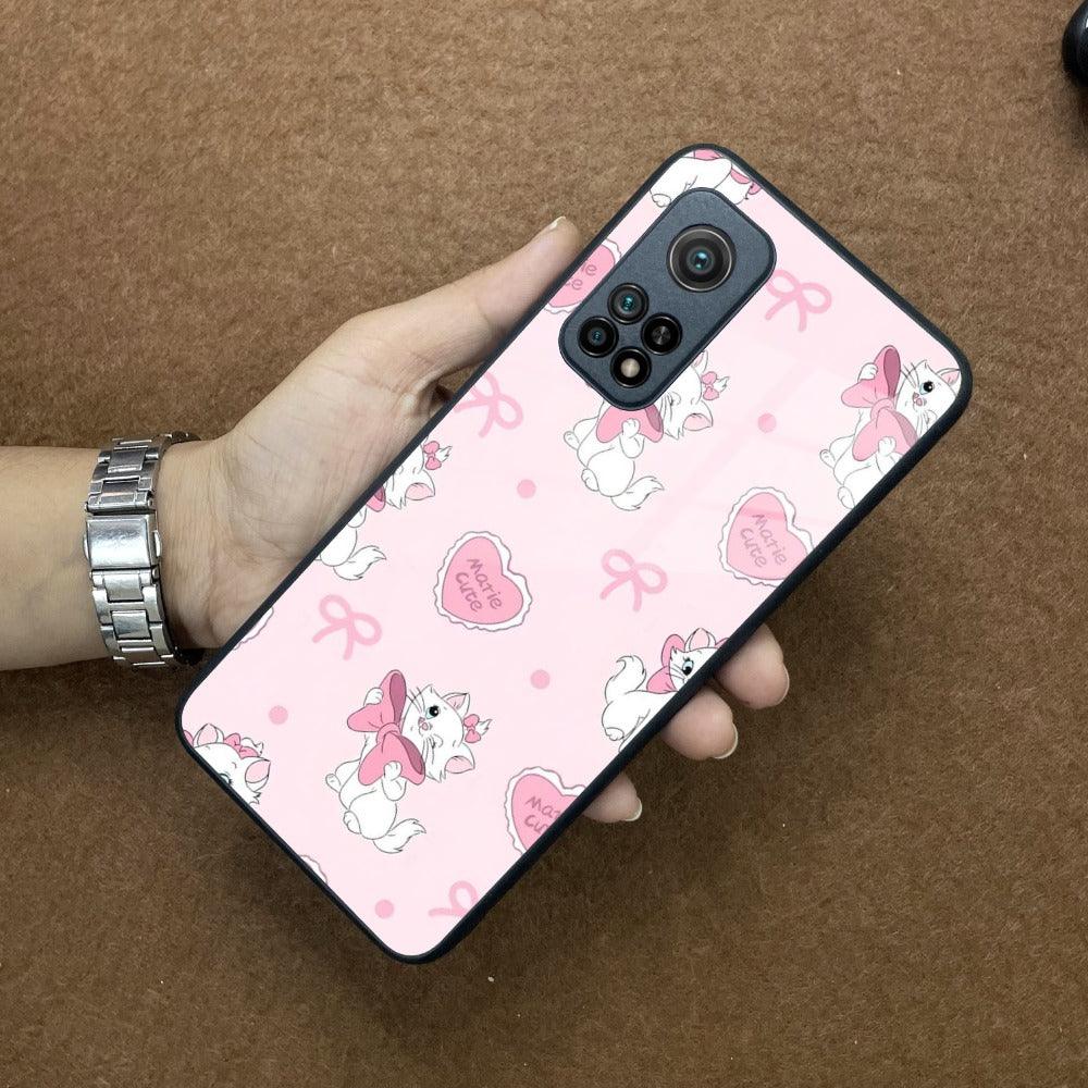 Cute Kitty Bliss Glass Case Cover For Redmi 12 4G - ShopOnCliQ