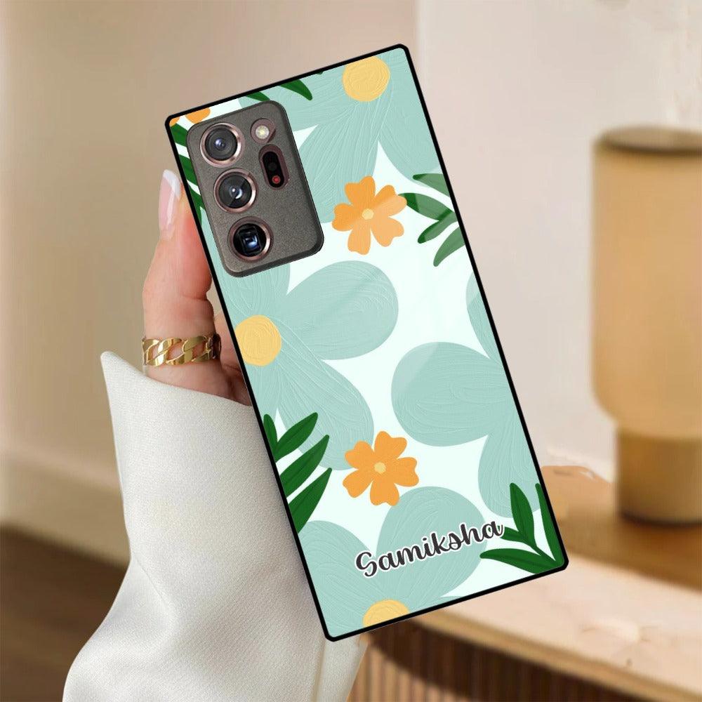 Daisy Dreams Customized Glass Case Cover for Samsung