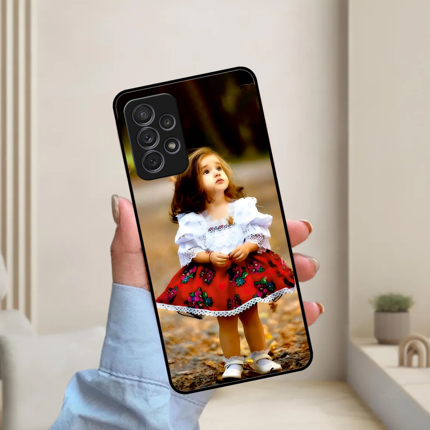 Doll Design Glossy Metal Case Cover For Samsung