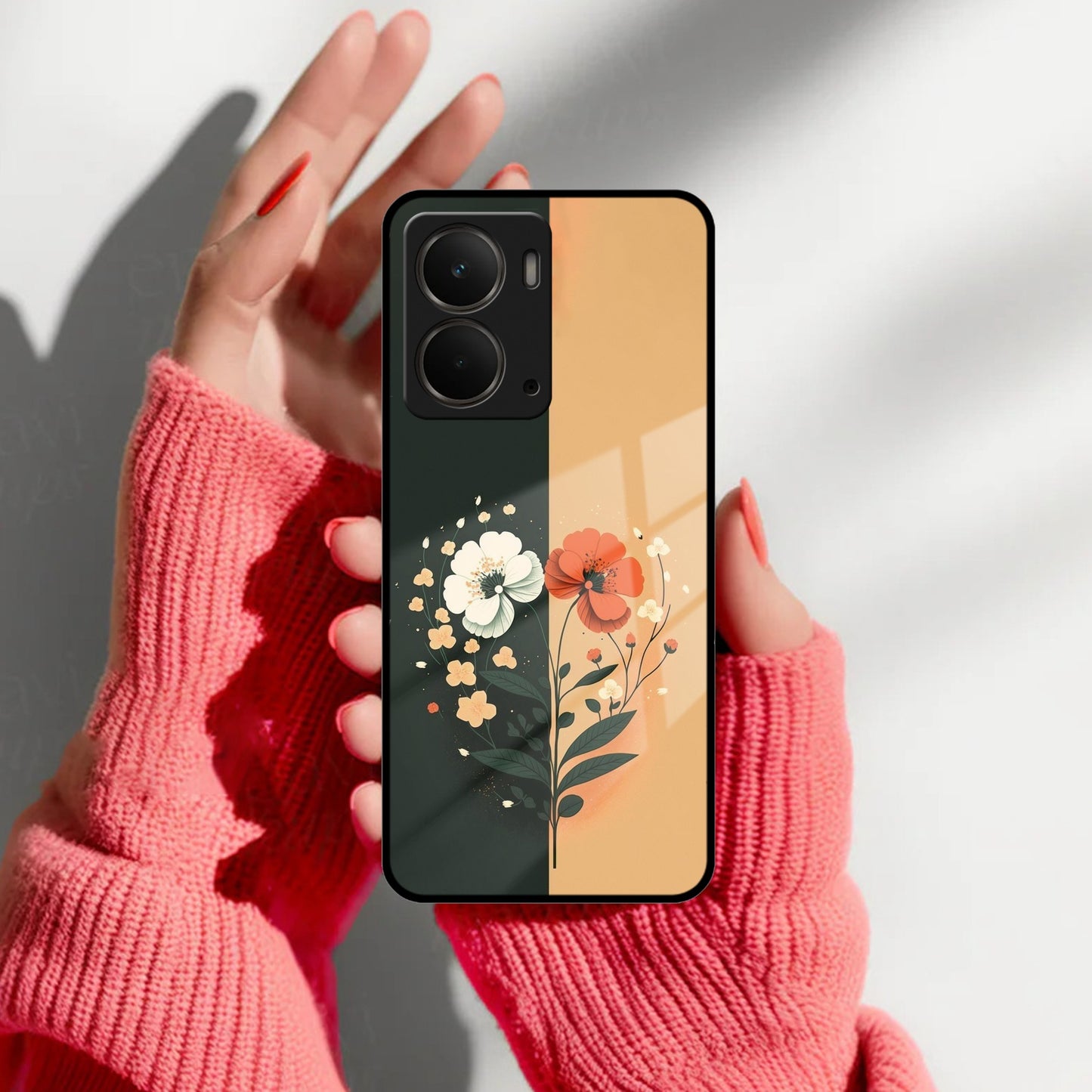 Dual Essence Glass Case Cover For Realme/Narzo