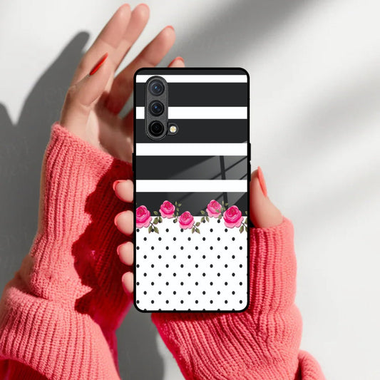 Elegant Rose Parad Glass Case Cover For Oneplus