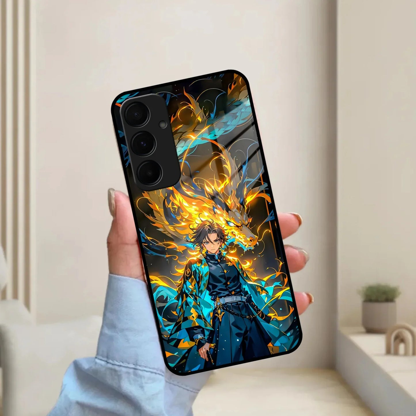 Fire Soul Tanjiro Glass Case Cover For Samsung - ShopOnCliQ