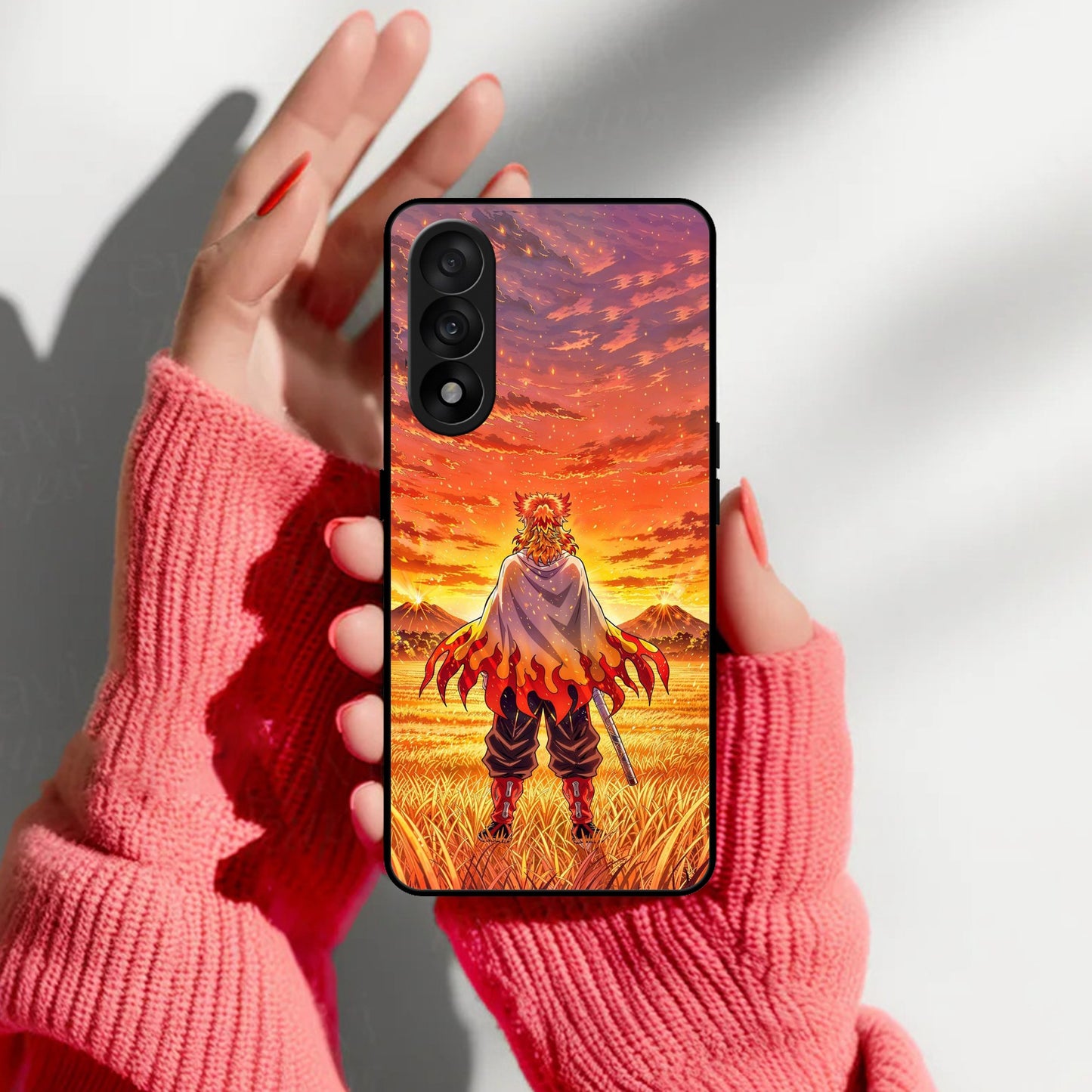 Flame Hero Glass Case Cover For OnePlus