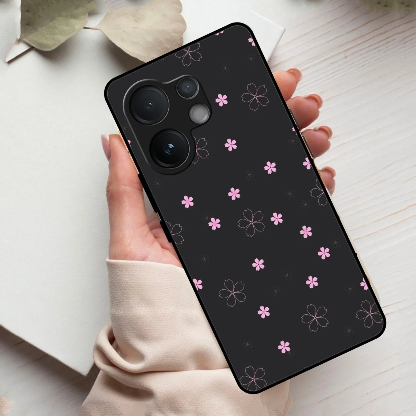 Floral Night Glass Case Cover For Vivo - ShopOnCliQ
