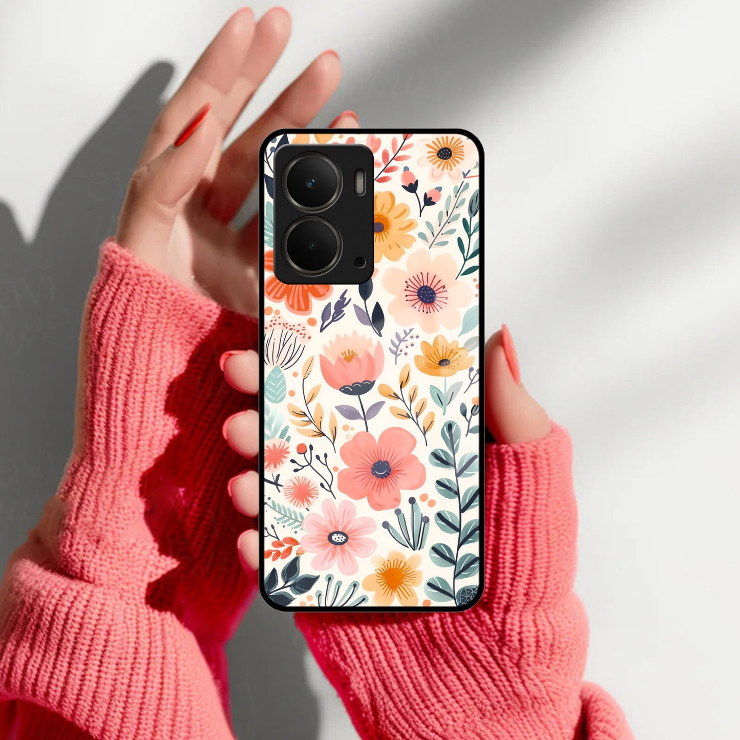 Garden of Delights Glass Case Cover For Realme/Narzo