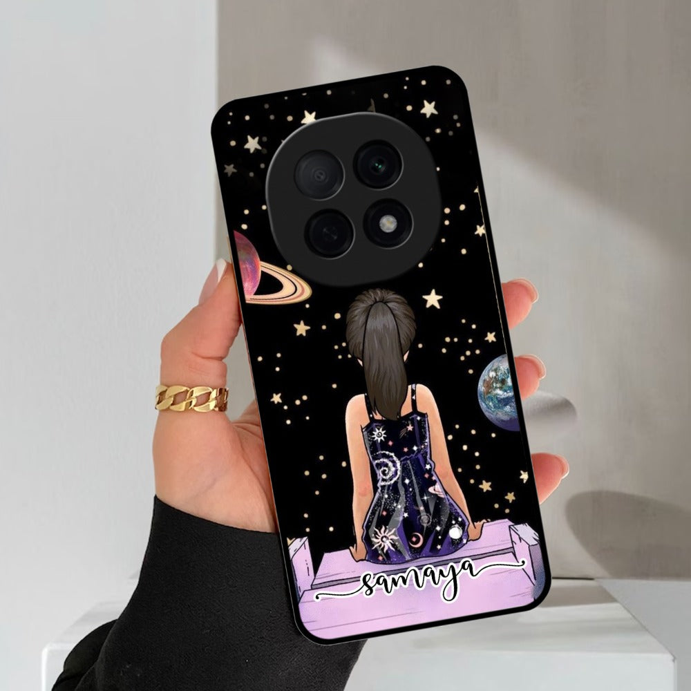 Girl In Universe Customised Glossy Metal Case Cover For Oppo
