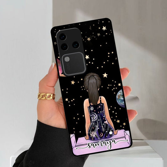 Girl In Universe Customised Glossy Metal Case Cover For Vivo