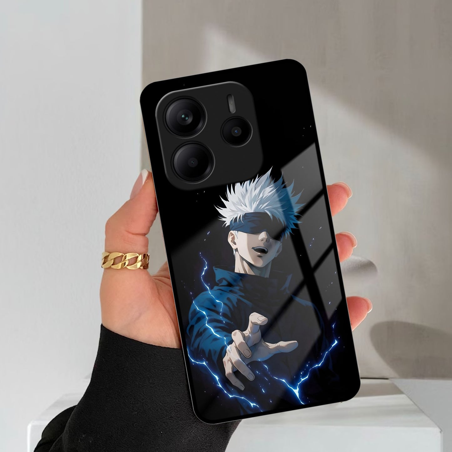 Gojo The Limitless Glass Case Cover For Redmi