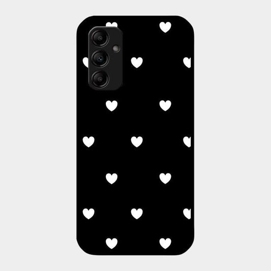 Heart Pattern Black Glass Case Cover For Samsung - ShopOnCliQ