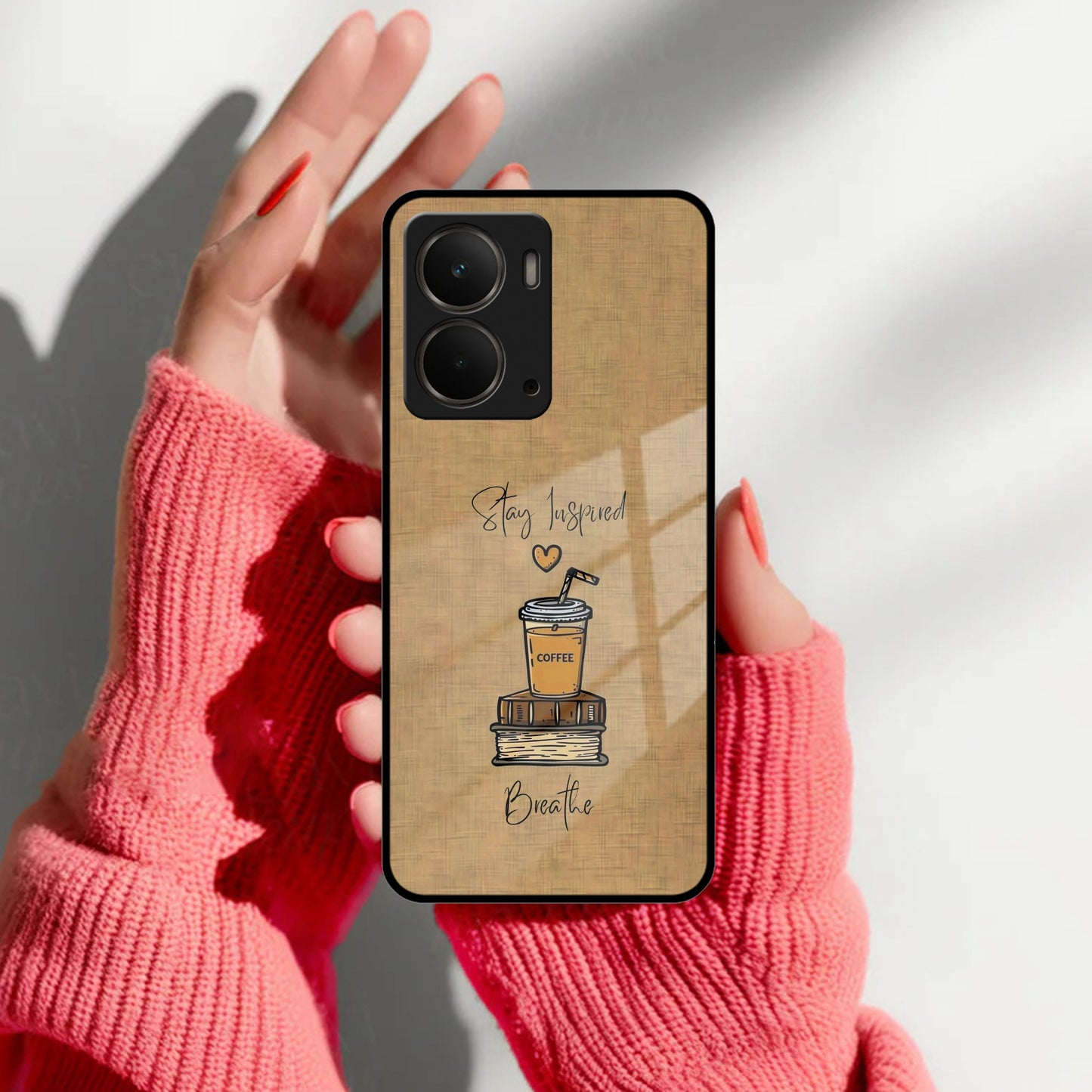 Inspired Sips Glass Case Cover For Realme/Narzo