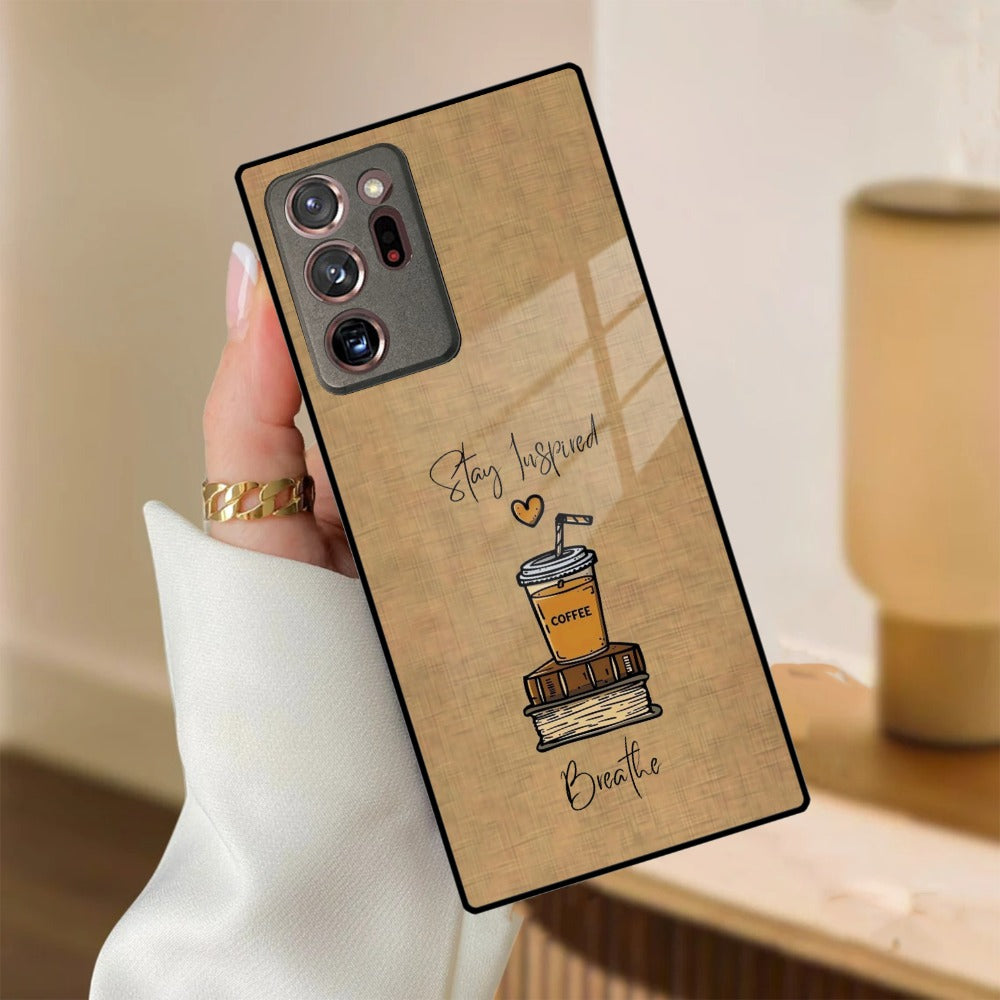 Inspired Sips Glass Case Cover For Samsung