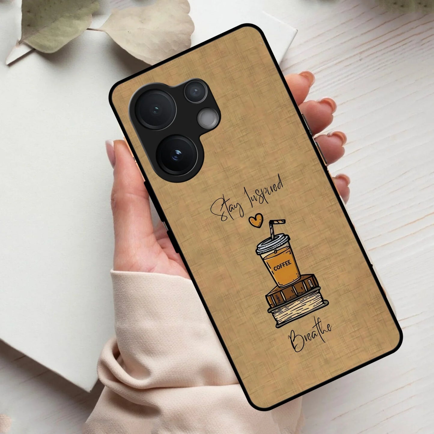 Inspired Sips Glass Case Cover For Vivo - ShopOnCliQ