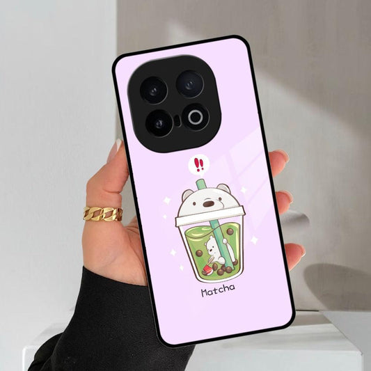 Cartoon Matcha Tea We Bare Bears Glossy Metal Case Cover For Vivo - ShopOnCliQ