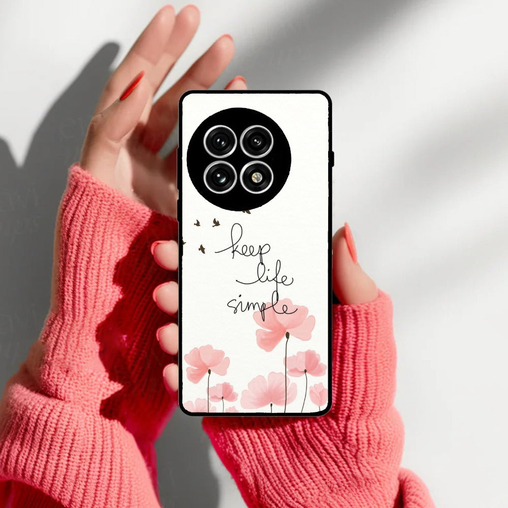 Keep Life Simple Glossy Metal Case Cover For OnePlus