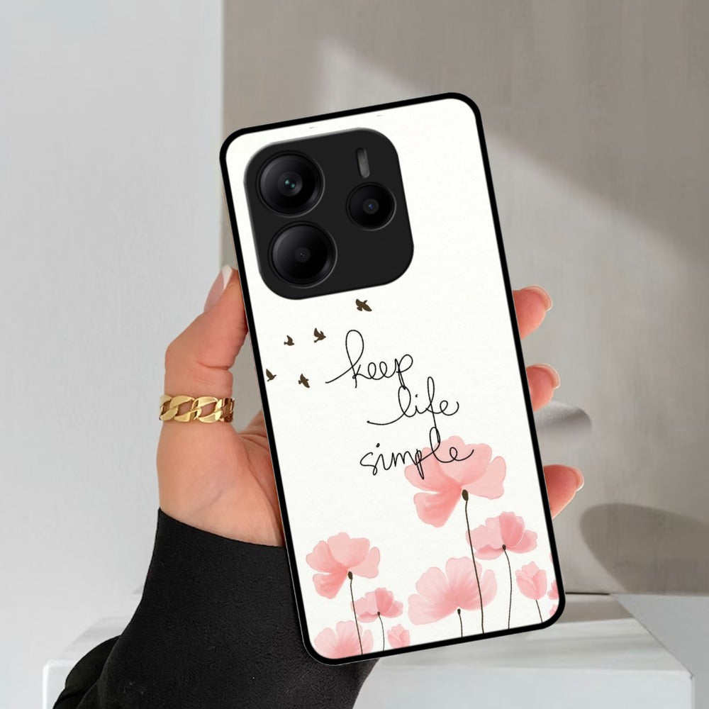 Keep Life Simple Glossy Metal Case Cover For Redmi