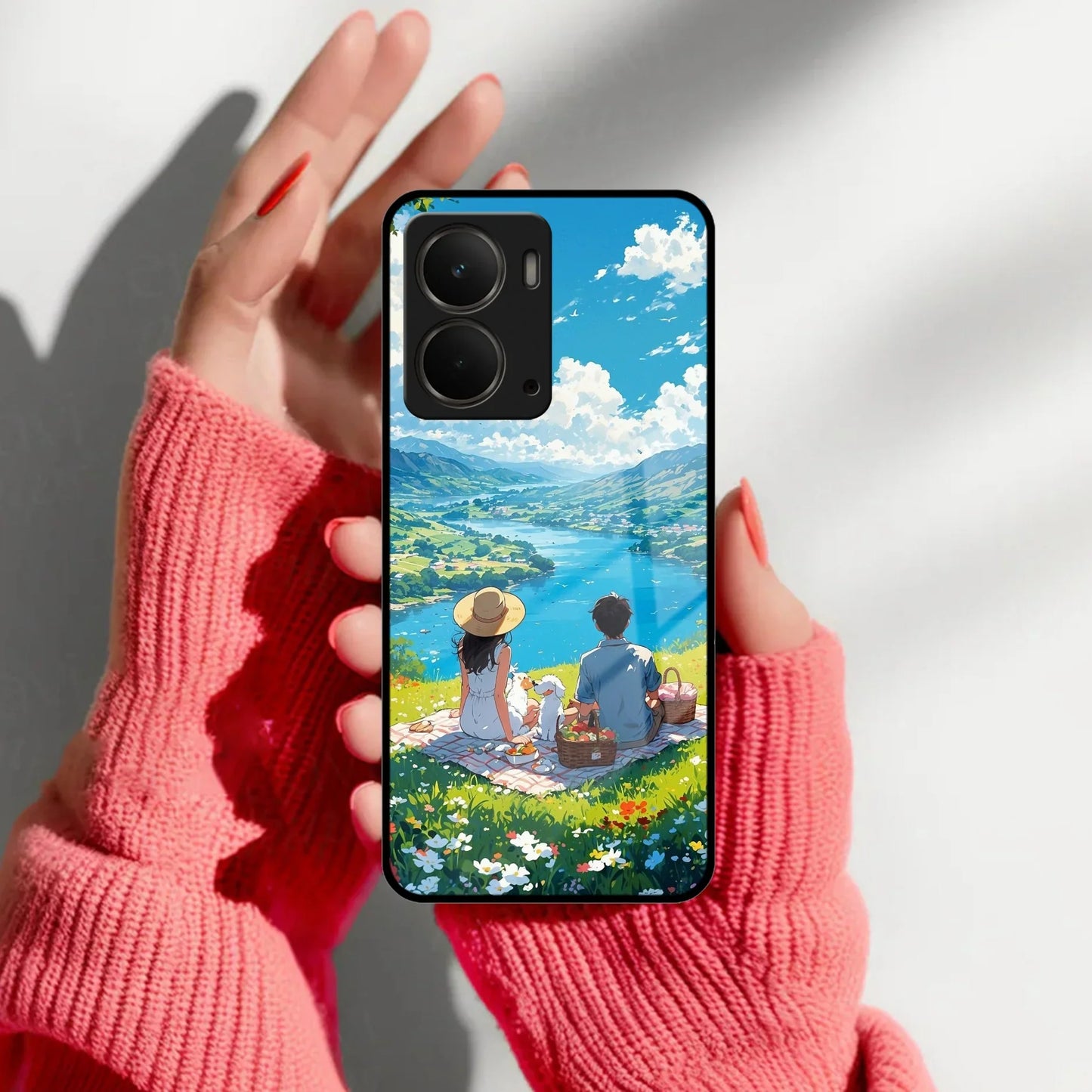 Lakeside Whimsy Glass Case Cover For Realme/Narzo - ShopOnCliQ