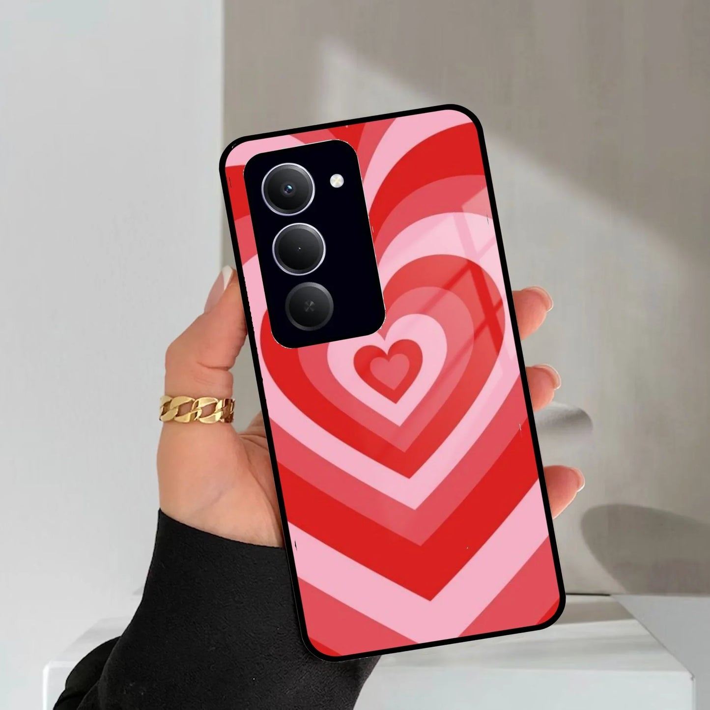Latte Love Patter Glass Case Cover - Red Redmi/Xiaomi - ShopOnCliQ