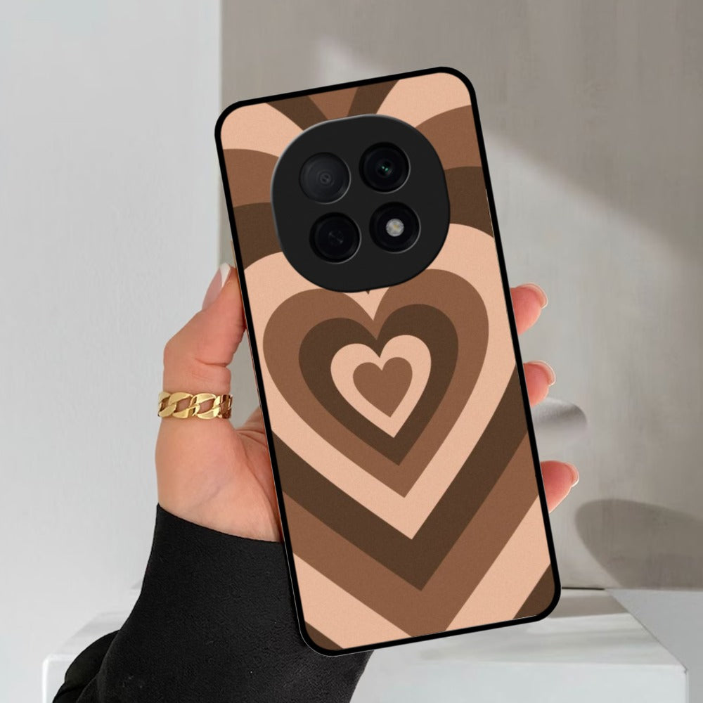 Latte Love Patter Glossy Metal Case Cover Coffee For Oppo