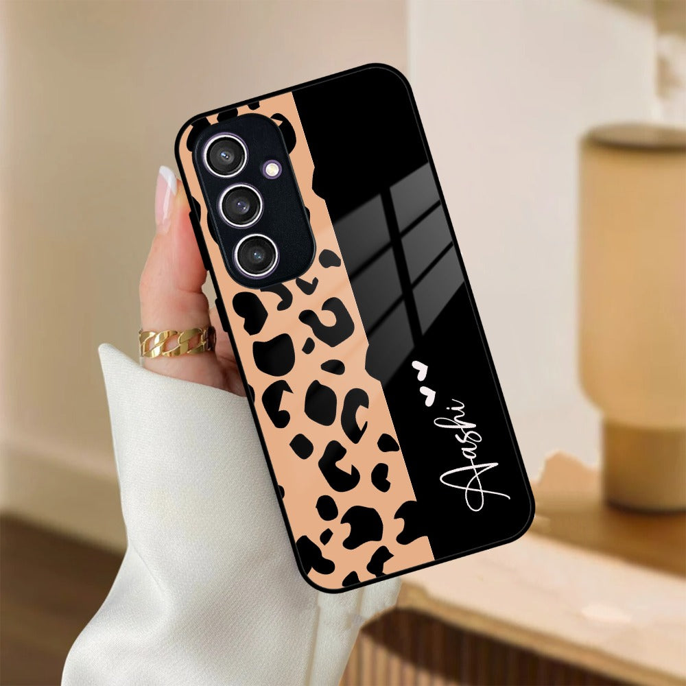 Leopard Glass Case Cover For Samsung