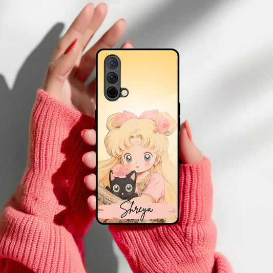 Lovely Sailor Moon Customize Glass Case Cover For OnePlus