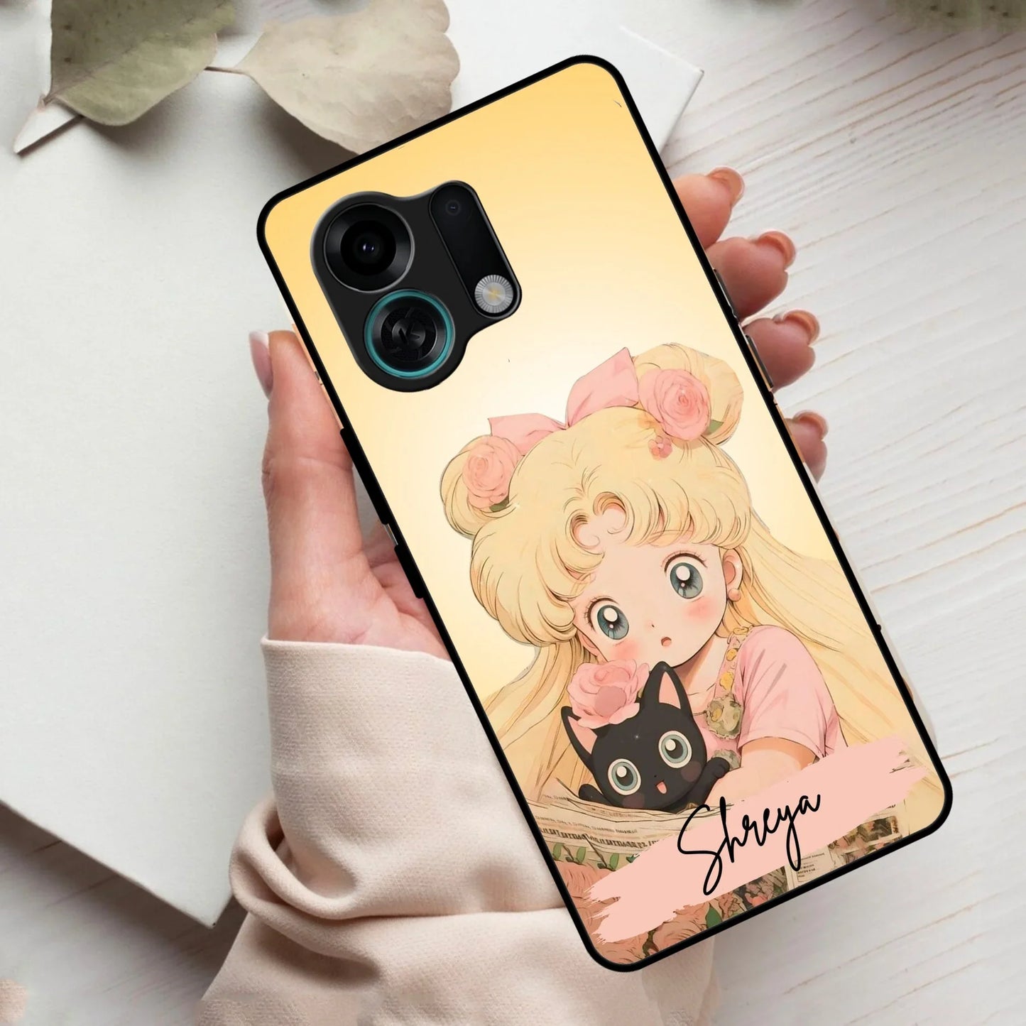Lovely Sailor Moon Customize Glass Case Cover For Oppo - ShopOnCliQ